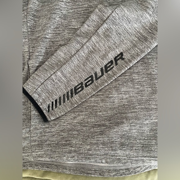 Bauer Heather Gray Vapor Fleece 1/4 Pullover, Men’s Large - Picture 4 of 7